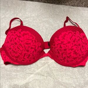 Victoria secret 34c very sexy push up Elegant Red Lace Bra